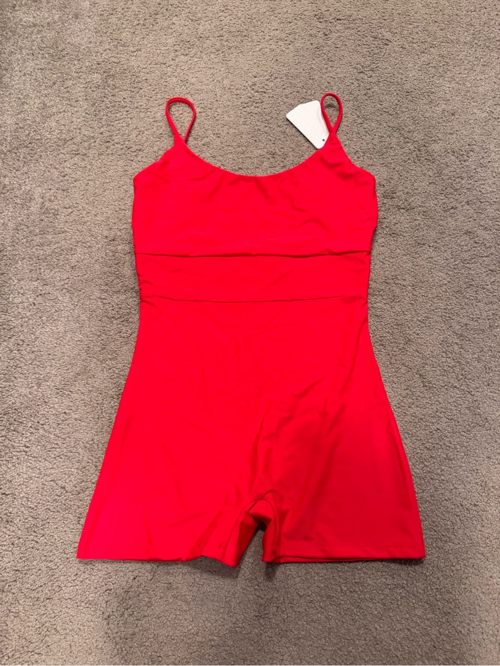 Women’s SALTED Red spaghetti strap Swim Romper
